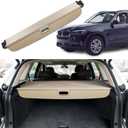 Cargo Cover for BMW X5 2007 2008 2009 2010 2011 2012 2013 2014 2015 2016 2017 2018 Trunk Cover Rear Trunk Security Cover Shielding Shade Car Accessory, Beige
