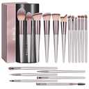 BS-MALL Makeup Brush Set 18 Pcs Premium Synthetic Foundation Powder Concealers Eye shadows Blush Makeup Brushes with Black Case