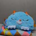 Happy Nappers Pillow & Sleepy Sack- Comfy, Cozy, Compact, Super Soft, Warm, All Season, Sleeping Bag with Pillow- Medium 54” x 20”, Triceratops