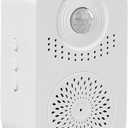 Welcome Doorbell Motion Sensor Activated Recordable Voice for Shop Sound Player Entrance Welcome Doorbell, 5.2x3.7x8.5cm, White