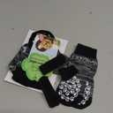 EXPAWLORER 6Pcs Anti-Slip Dog Socks to Prevent Licking Paws,Dog Shoes for Hot Pavement, Dog Booties Traction Control on Hardwood Floor, Boots & Paw Protectors, for Puppy, Senior Dogs (Grey), Small