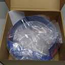 Linksip Angry Eye Headlight Covers Compatible with 2024 2025+ Jeep Wrangler JL 4XE & Gladiator JT Sport Rubicon Sahara Willys Mojave, Head Lamp Angry Bird Bezel Rings, Exterior Accessories(Blue)