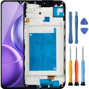 for Samsung Galaxy A15 Screen Replacement for Samsung A15 4G / 5G Screen Replacement with Frame A156u A156e A156w S156dl S156vl LCD Display Touch Digitizer Assembly with Tools Black