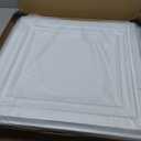 Art3d PVC Ceiling Tiles, 2'x2' Plastic Sheet in White (12-Pack)
