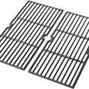 15202029 Grill Grates for Oklahoma Joes Longhorn Smoker Comb Charcoal/Gas Smoke 12201767 14201767 18202083 16202046 - Heavy Duty Cast Iron Grill Parts Smoker Sides, 2-Pack