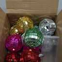 BBTO 10/20 LED Disco Ball String Light Battery Powered Mirror Balls Ornaments for Summer Party Backyard Porch Patio Decor Birthday Wedding 70s 80s Disco Party Supplies(1.57 Inch,Mixed Colors)