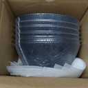 30 OZ Max Cereal Soup Bowl Set of 6, Opal Glass 7.2 inch White Ribbed Bowls for Ramen, Noodle, Salad, Fruit, Dishwasher and Microwave Safe