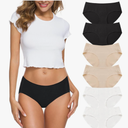 Wealurre Cotton Bikini Women's Breathable Panties Seamless Comfort Underwear M