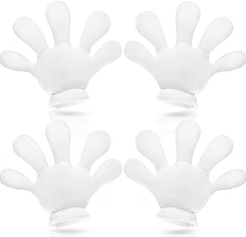 Geyoga 2 Pairs Jumbo Cartoon Hands Large Costume Gloves, Halloween Gloves for Party Birthday Role Playing Costumes