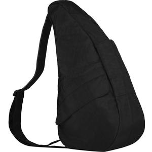 AmeriBag 19" Nylon Healthy Back Bag Ergonomic Crossbody Sling for Everyday Use, Travel & Walking Comfort (Black)