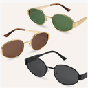 livho 2025 Trendy Oval Sunglasses - Stylish Polarized Shades for Everyday - Retro Metal Frames