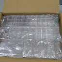 Qeirudu 5 oz Square Dessert Cups with Lids and Spoons, 50 Pack Mini Plastic Dessert Cups Small Serving Cups for Pudding Mousse Yogurt Parfait Appetizers Fruit