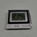 La Crosse Technology W88631 Digital Atomic Black Wall Clock with Temperature (6.25 x 5.25 x 2.50)