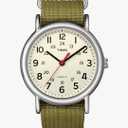 Timex Weekender 38mm Unisex Analog Watch | INDIGLO Backlight | Adjustable Durable Nylon Fabric Slip Through Strap | 24 Hour Time