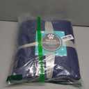 PetAmi Cooling Mat for Dog, Premium Pet Cooling Blanket for Crate Kennel, Indoor Cat Cool Sleeping Pad, Q-MAX Cold Sofa Couch Cover for Summer, Navy/Dusty Blue, Large (40x60)