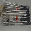 2-Pack is More economical,Brooms with Dustpan Combo Set with 52" Long Handle, Dustpan Teeth with self-Cleaning Function, Indoor and Outdoor Sweeping, Perfect for Home Office (Large/Red /2-Pack)