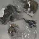 THINKBAY 4PCS Safari Elephant Animals Figurines Toys, Plastic Zoo Animals Toys for Kids Includes African & Asian Elephant and Cubs, Birthday Gift Party Favors Cake Toppers for Boys Girls