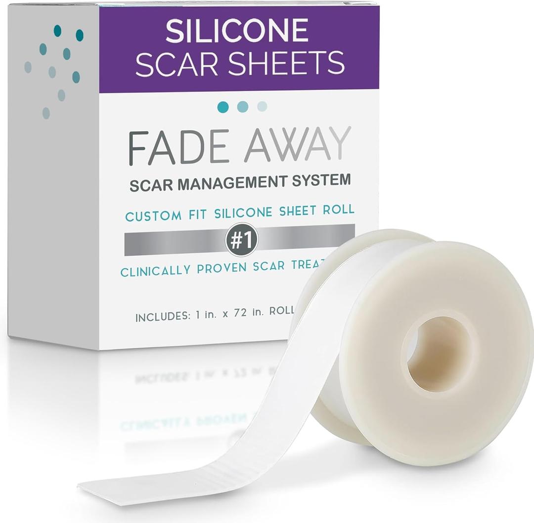 Clinically Proven Silicone Scar Sheets  Medical Grade Tape for Surgery, C-Section, Keloids & Tummy Tuck Scars