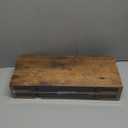 QEEIG Bathroom Floating Shelves for Wall - 15.7" Wall Mounted Shelf Over Toilet Farmhouse Home Decor Display Bookshelf Small 15.7 x 6.7 inch Set of 2, Rustic Brown