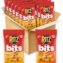 RITZ Bits Cheese and Spicy Queso Cheese Sandwich Crackers Variety Pack, Snacks for Kids and Adults, Lunch Snacks, 12-3 oz Bags, Best By: 22/JUN/2026