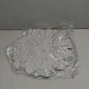 Sieral Snowflake Placemats and Coasters Set Pressed Vinyl 15 Inch Placemats and 4 Inch Coasters for Christmas Winter Wedding Party Dinner Table Decoration(Silver,12 Sets)