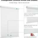 Changshade Cordless Cellular Shades,Honeycomb Shades for Windows,Pull Down Pleated Blinds,Easy to Install for Indoor Windows and French Doors,White,44" w x 64" h