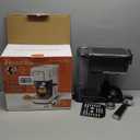 Espresso Machine 20 Bar,Touch Screen Espresso Maker with Steam Milk Frother,Stainless Steel Expresso Coffee Machine for Cappuccino Latte Cold Brew,1350W Fast Heat Up System,Black