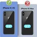 DuckSky for iPhone X/XS Genuine Leather Wallet case RFID Blocking4 Credit Card HolderReal Leather Flip Folio Book Phone case Protective Cover Women Men for Apple XS case Light Brown