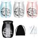 Mini Cremation Urns for Human Ashes Small Urns for Memorial Decorative Funeral Burial Urn for Male Female Ashes-4-Piece Set (4Pcs)
