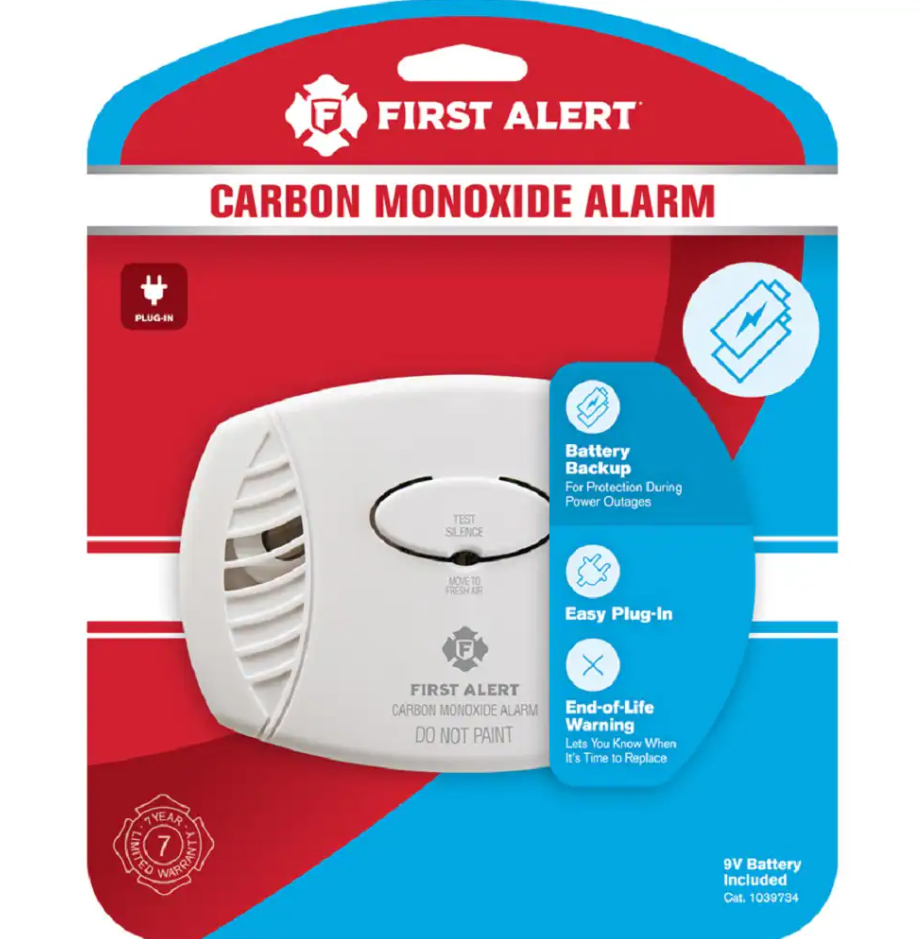 First Alert Alarm CO, PLG