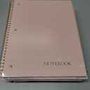 4 x Spiral Notebook Graph Ruled Paper 8" x 10 1/2", 1 Subject Spiral Grid Notebook 3-Hole Punched Perforated Page Ideal for School, Office, Writing, 95 Sheets Lined Journaling Graphing Notebook, Pink