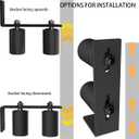 3" Gate Roller Guide with L-Bracket, Universal Adjustable Gate Guide Roller,Sliding Gate Rollers,Heavy Duty Sliding Gate Kit for Door Hardware and Sliding Gates
