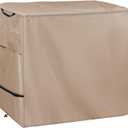 Outdoor Dining Cart Cover - Heavy Duty Waterproof Cover for Royal Gourmet Cart Flattop Worktable, Coverage Includes Outdoor Utility Cart,Tabletop Griddle and Propane Tank.Khaki (47"x24"x39")