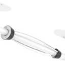 Paper Towel Holder Under Cabinet, Single Hand Operable Roll Holder with Damping Effect,No Drilling or Wall Mounted SUS304 Stainless Steel for Kitchen Bathroom (White)