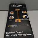 2 Pack Cordless Table Lamp Rechargeable, Touch Desk Lamp - 5000mAh Battery, 3 Color Dimmable Led Light, Small Portable Aluminum Light for Outdoor/Patio/Dining/Tabletop/Bar/Office, Home Decor