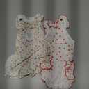 2 Pack Dog Cat Dresses for Small Dogs Girl Cute Heart & Floral Print Ruffle Sleeve Hem Breathable Stretchy Pet Puppy Cat Summer Clothes Outfits for Chihuahua Yorkie Teacup Extra Small Tiny Dogs, Size: Medium