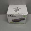 Smooth Triple Fusion Back Massager,with Heat, Vibration & Lumbar Traction - Deep Tissue Lumbar Pillow for Lower Back Pain Relief, Relaxation for Home, Office - Corded ElectricDark Gray