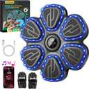 Music Boxing Machine for Kids,Wall Mounted Training Punching Machine for Teenager & Adults,Smart Interactive Boxing Machine with LED Lights & Bluetooth (Black)