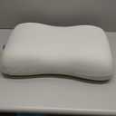 C CUSHION LAB Deep Sleep Pillow, Patented Ergonomic Contour Design for Side & Back Sleepers, Orthopedic Cervical Shape Gently Cradles Head & Provides Neck Support & Shoulder Pain Relief - Calm Grey