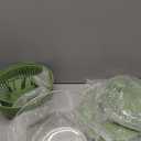 SUSTEAS Salad Spinner Large, Vegetables Wash Bowl, Fruits & Herb Lettuce Dryer with 5 Blade Slicer Egg Yolk Strainer Shredder for Efficient Salad Preparation and Food Washing, 4.25Qt