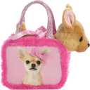 Aurora Fashionable Fancy Pals Pretty in Pink Stuffed Animal - Plush with Stylish Purse for Dress Up Fun - Perfect for Kids 3+ Years, Costumes, and Birthdays - Multicolor 7.5 Inches
