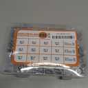 448 pcs M5/M6/M8 Hex Head Nuts and Bolts Assortment Kit, 304 Stainless Steel Hex Metric Bolts Nuts Washers Kit with Flat & Lock Washers, 12 Metric Common Sizes Included