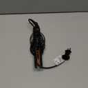 Terviiix Small Flat Iron for Short Hair, Temperature Adjustable Pencil Flat Iron Fast Heat Up, 3/10 Inch Beard Straightening Iron Dual Voltage with Tourmaline Ceramic Plates, Auto Shut Off (Orange)