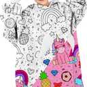Wearable Blanket Hoodie for Kids, Coloring Teen Hoodie Blanket