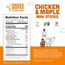 The New Primal Snack Mates Chicken & Maple Sticks, Gluten Free Healthy Snacks for Kids, Low Sugar High Protein Back to School Snacks, Mini Paleo Jerky Meat Stick, 7g Protein, 50 Calories, 40 Pack