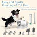 Dog Grooming Kit, Pet Grooming Vacuum with Pet Clipper Nail Grinder, Dog Hair Vacuum with 6 Pet Grooming Tools for Dogs Cats Shedding Grooming