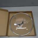 12 Inch Tempered Glass Lid for Lodge 12" Cast Iron Skillets & 7QT Dutch Ovens -Stainless Steel Handle and Rim (12 INCH LID)