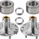 2 x Front Wheel Hub Bearing Assembly Compatible with 1995-2004 Tacoma, 2.4L 2.7L 3.4L (4WD ONLY), Replace 43521-35010 43502-35160