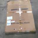 41'' Extra Tall Pet Gate for Large Dogs 54.7-63.0'' Wide Indoor No Jumping Over, Heavy Duty Puppy Baby Gate for Doorways, Pressure Mounted Metal Gate for Child Toddler (White)