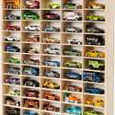 Display Cabinet Compatible with Hot Wheels Lorry Design – Toy Storage Shelves with 90 Slots – Heavy Duty Wooden Cube Storage Box – Modern Design, Size Name: 90 Slots / 50 x 79cm